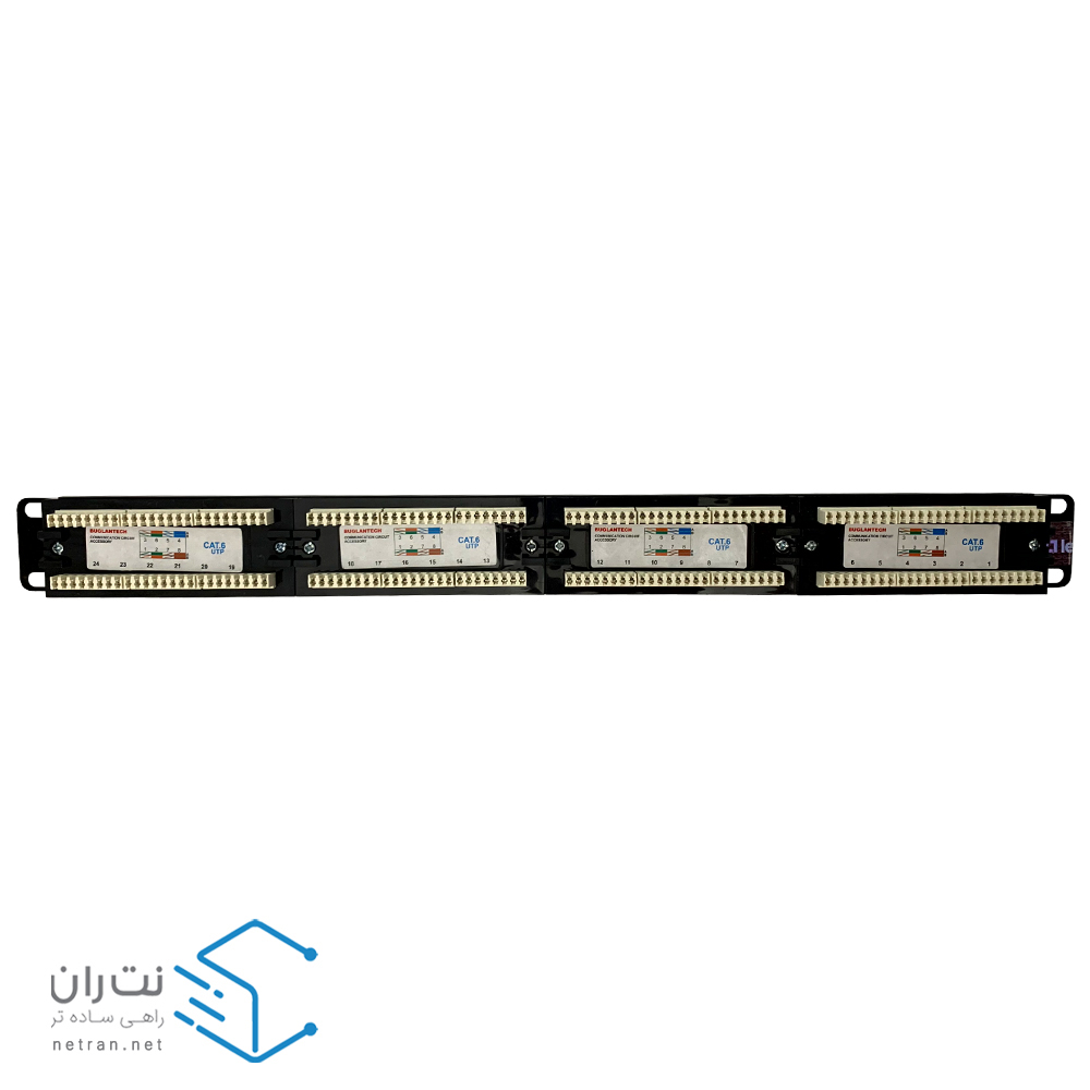 پچ پنل لگراند 24 پورت Cat6 UTP Loaded-5